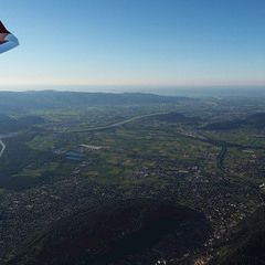 Flugwegposition um 16:37:24: Aufgenommen in der Nähe von Bezirk Surselva, Schweiz in 2449 Meter